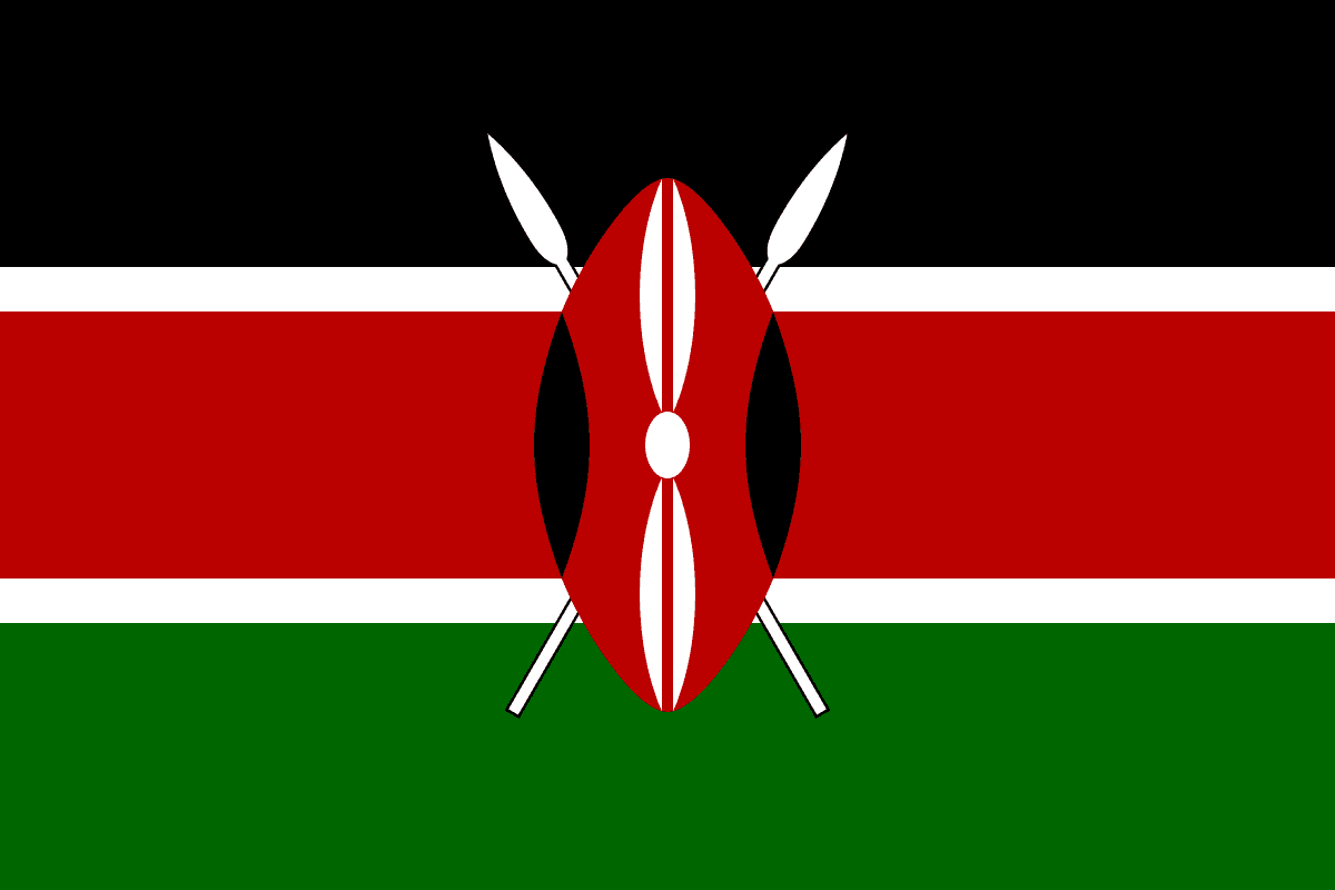 Flagge von Kenia