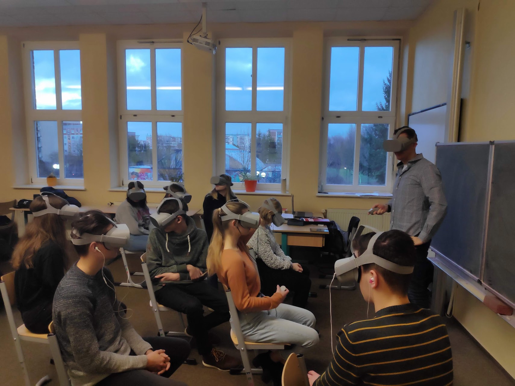 VR-Brillen im Einsatz im Klassenzimmer